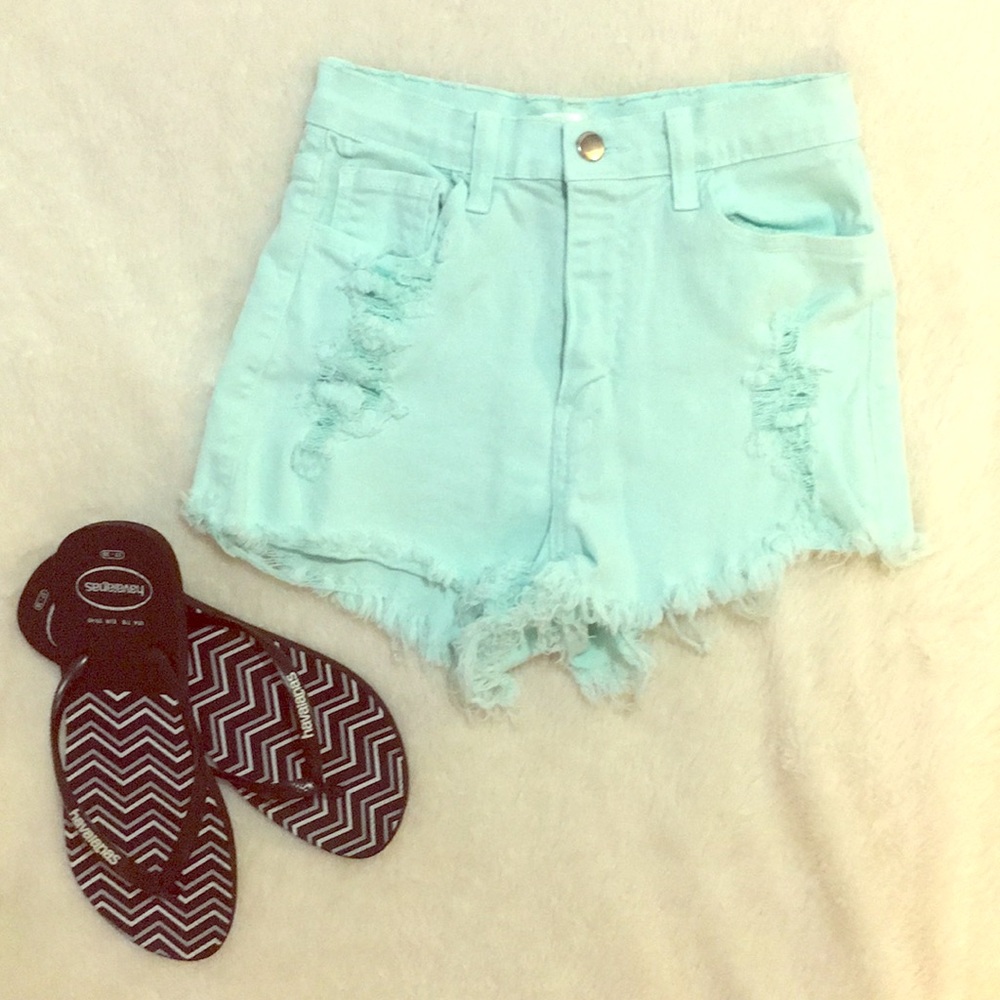 High waisted shorts